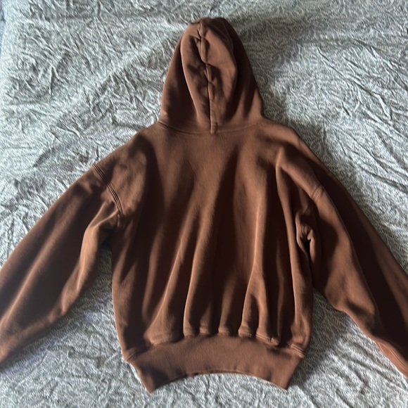 Yeezy X Gap double layered Brown Sweatshirt Cozy Pullover - Picture 7 of 7